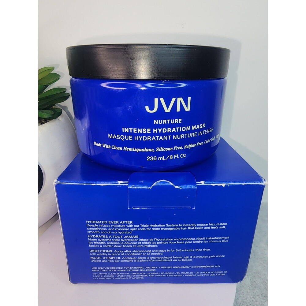 JVN Nurture Intense Hydration Hair Mask 8OZ 236ML Full Size NEW IN BOX - Picture 2 of 3